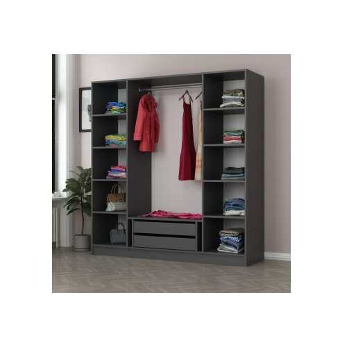 Hanah home kale - 4974 anthracite wardrobe Slike