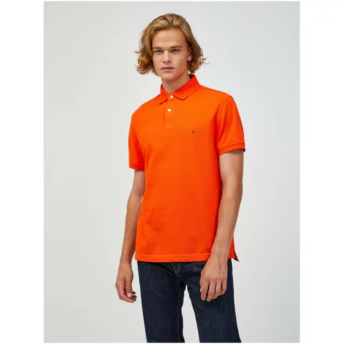 Tommy Hilfiger Orange Men's Polo T-Shirt - Men