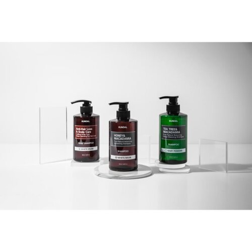 KUNDAL Caffeine Shampoo White Musk prirodni &amp;scaron;ampon protiv gubitka kose 500 ml Slike