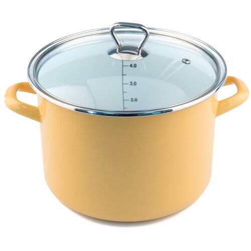 Fackelmann lonac+stakleni poklopac 22cm,emajl 5.5l Cene
