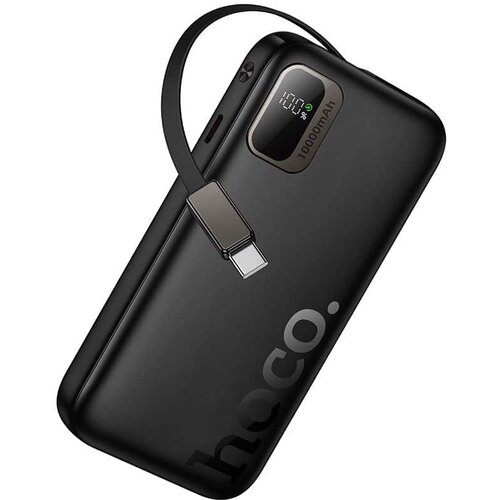 hoco. Powerbank 10000 mAh QC PD 20W s uvlačivim USB C kabelom Q51 crni Cijene