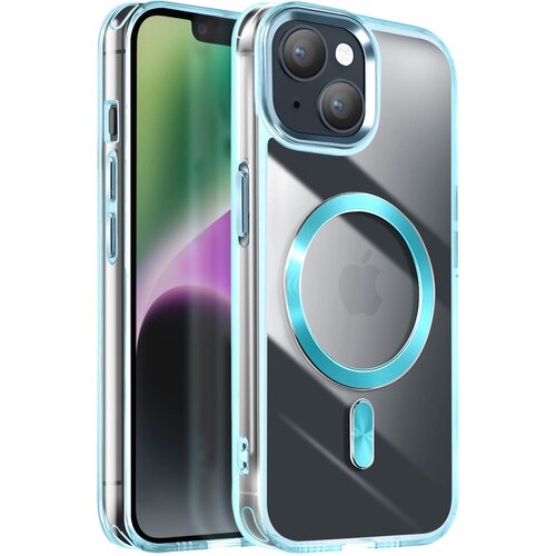 AVIZAR Ohišje MagSafe za iPhone 15 Plus in 14 Plus Crystal Color Back, Modra, (5000014217) Cene