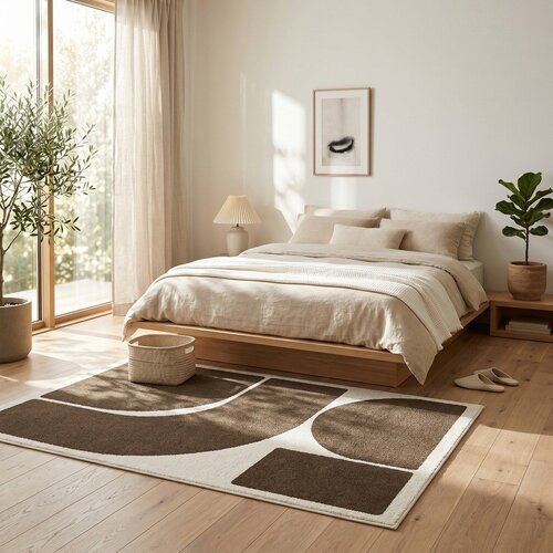ESTE Rjava/kremno bela preproga 120x170 cm Arcade &amp;ndash; Slike
