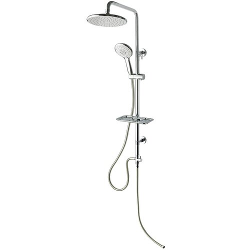 CAMARGUE pršni set z nadglavno prho samso marielyst (krom, sijaj, cev 150 cm, 3 funkcije, s poličko, višina 75 cm) Cene