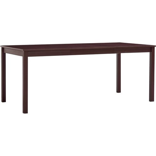  Jedilna miza temno rjava 180x90x73 cm borovina Cene