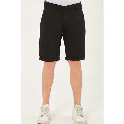 Dewberry S0001 XLEON MEN'S SHORTS-BLACK