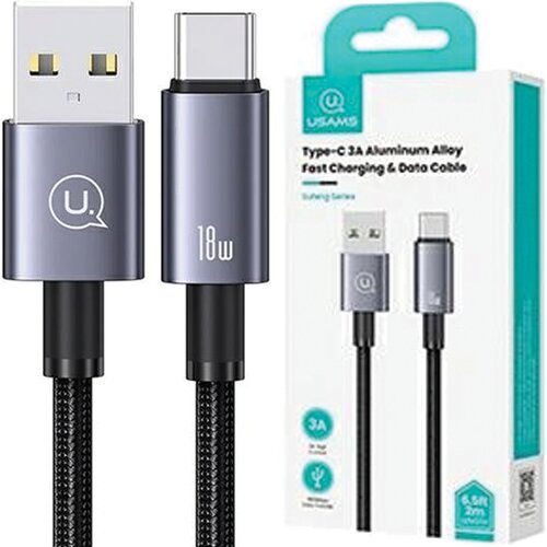 Usams KABEL USB NA USB-C 3A 0,25 M HITRO POLNJENJE JEKLO SJ680, (21980498) Cene