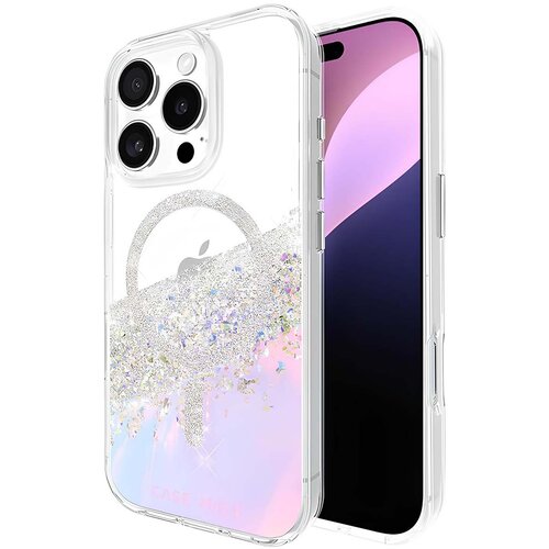 CASE-MATE Ble&scaron;čeč ovitek za iPhone 16 Pro, združljiv z MagSafe, z magnetnim pritrjevanjem, Prozorno, (5000190341) Cene