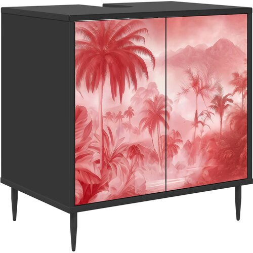  Kupaonski ormar AACHEN Crni hrast 60 x 40 x 61 cm Slike