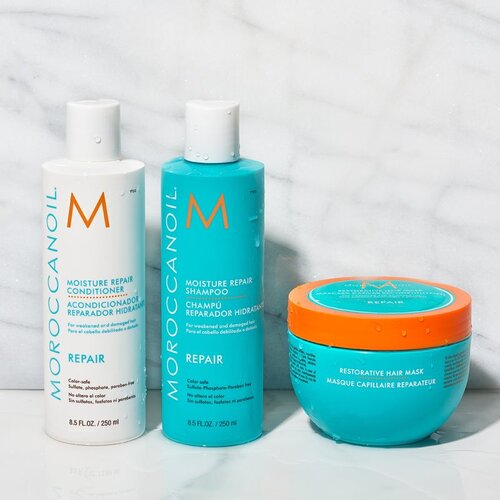 Moroccanoil repair obnovitvena maska za po&amp;scaron;kodovane lase 250 ml Slike