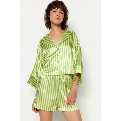 Trendyol Pajama Set - Multi-color - Striped Slike