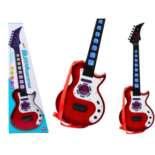  Električna gitara za djecu Ed - crvena Cijene