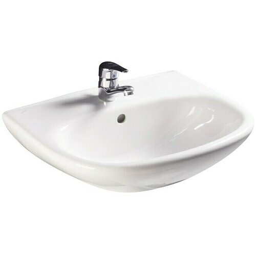 Inker Umivaonik Polo (&amp;Scaron; x V: 55 x 44 cm, Rupa za slavinu: Sredina, S preljevom, Bijela) Slike