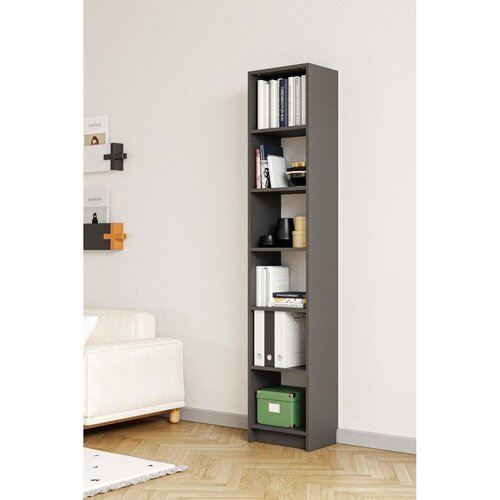 Hanah home polica za knjige Bili5 40, 40 cm, antracit Cene