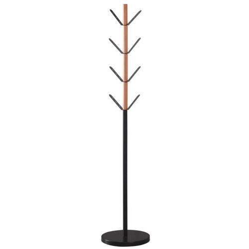  Čiviluk elegantni crni sa braon detaljima visine 177 cm Slike