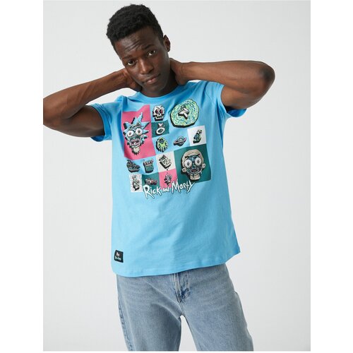 Koton T-Shirt - Blue - Fitted Slike