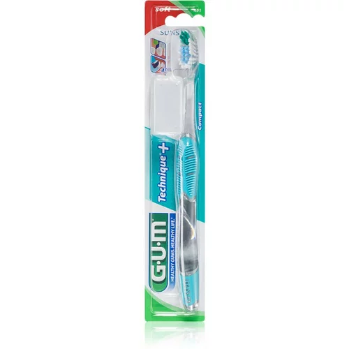 GUM Technique+ Compact zobna ščetka s kratko glavo soft 1 kos