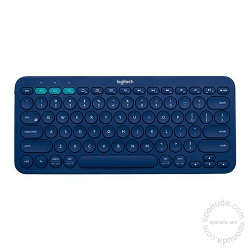 Logitech K380 Multi-Device Bluetooth Keyboard Blue tastatura Slike