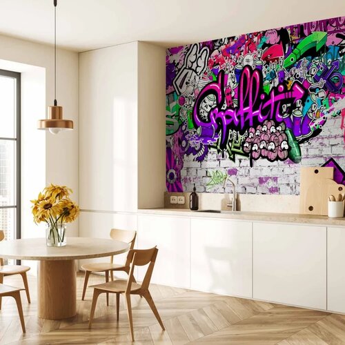  Foto tapeta - Purple Graffiti 300x210 Vodootporna Slike