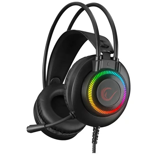 Rampage OŠTEĆENA AMBALAŽA - Slušalice RM-K27 X-JAMMER, mikrofon, PC/PS4/PS5/Xbox, LED, crne