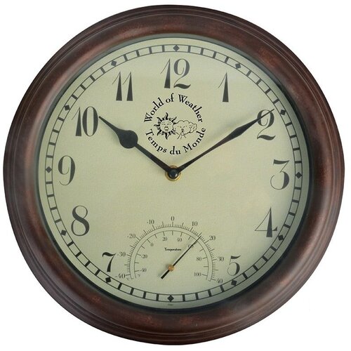 Ego Dekor zunanja stenska ura s termometrom Time Slike