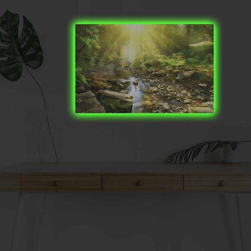 Wallity Slika sa LED osvetljenjem 4570DHDACT-119, 45x70 cm Cene