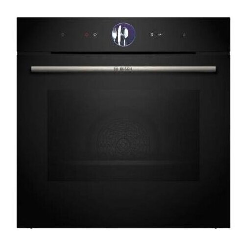 Bosch pećnica Serie 8|CRNA, Dodavanje PARE, AirFryer, A+, AutoOFF, Glasnovne naredbe, HomeConnect Slike