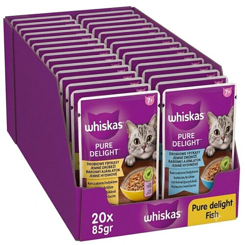Whiskas Vlažna hrana za mačke, Riba, 85gr, 20 komada Slike