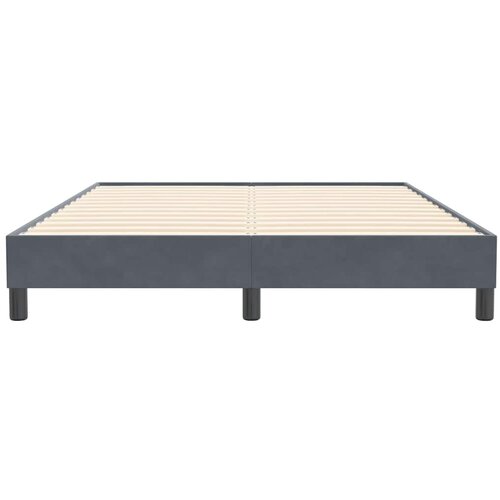 Box Spring krevet bez madraca tamno sivi 140x210 cm samt Slike