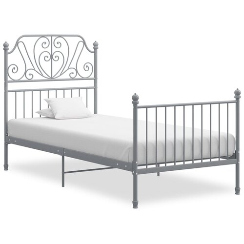  Okvir za krevet sivi metalni 100 x 200 cm Cene