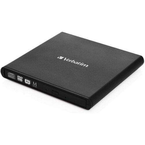 Verbatim External Slimline CD/DVD Writer pogon optičkog diska DVD&amp;plusmn;RW Crno Slike