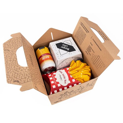 Kesi Rainbow Socks Food Socks Box Burger French fries Beer 5 pairs Cijene