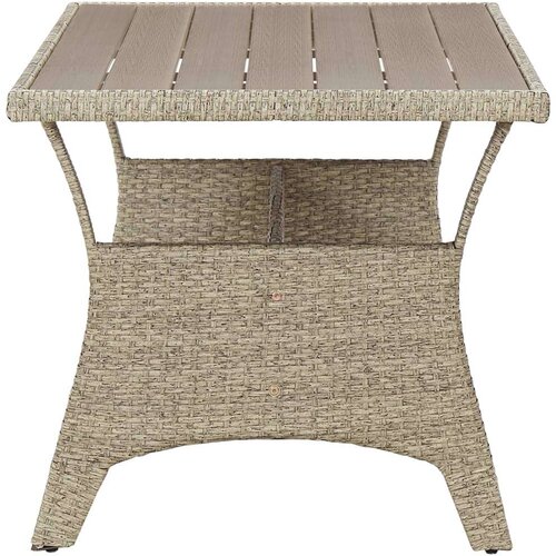 VidaXL Vrtni stol sivi 120 x 70 x 66 cm od poliratana Slike