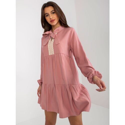 Fashion Hunters Dusty pink ruffle dress by Kaley RUE PARIS Slike