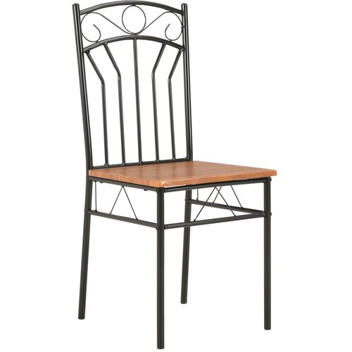 Maison Chic Jedilni stoli - Vzorci stoli 4 kosi rjavi mediapan A837, (22031945) Cene