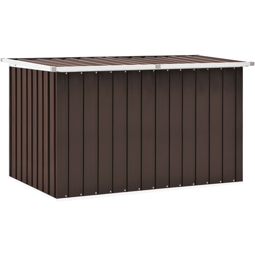 VidaXL Vrtna kutija za pohranu smeđa 149 x 99 x 93 cm Slike