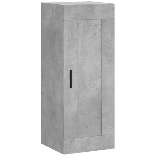  Visoka komoda siva betona 34,5x34x180 cm od konstruiranog drva Slike