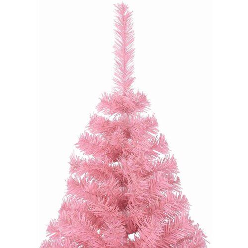 vidaXL Umjetna preddekorirana božićna jelka Roza 180 cm PVC Cene