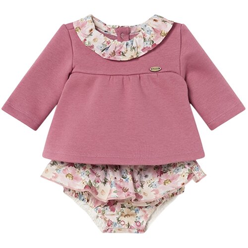 Mayoral komplet 2v1 (pulover, hlačke) floral pink Cene