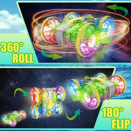 JWD RC amfibijsko vozilo na daljinsko upravljanje C086 2.4Gh 6 kanala RGB narandžasto Slike