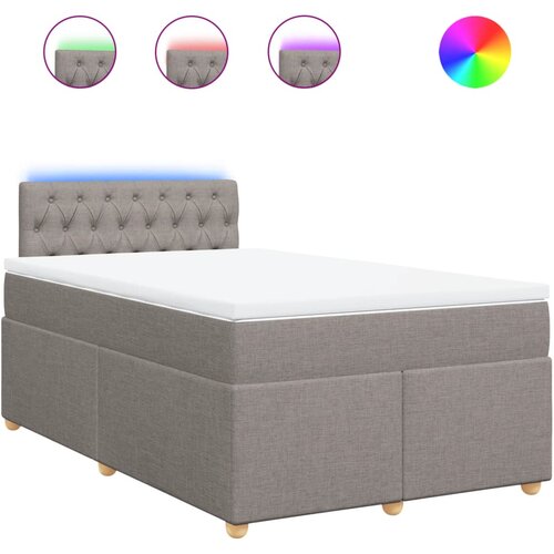 vidaXL Krevet s oprugama i madracem smeđesivi 120 x 190 cm od tkanine Cijene