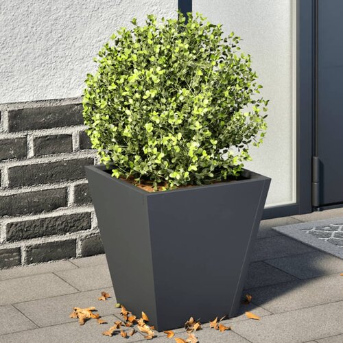 vidaXL Vrtno korito 2 kosa antracit 30x30x30 cm jeklo Cene