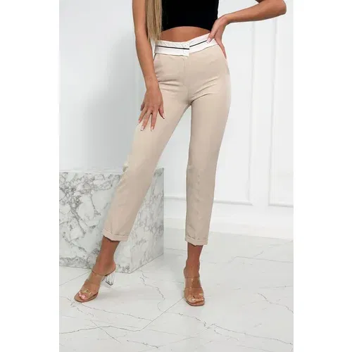 Kesi Elegant trousers with beige pleats