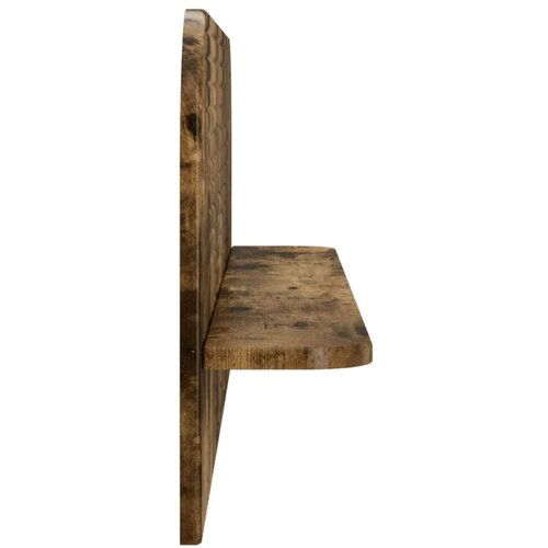  Zidna polica 2 kom. Dimljeni hrast 102 x 13 5 x 37 5 cm - Dimljeni hrast 102 cm Slike