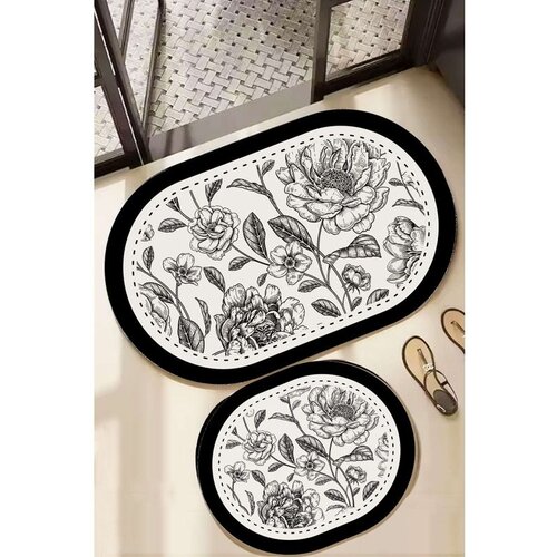  Rasse Multicolor Bathmat Set (2 Pieces) Cene