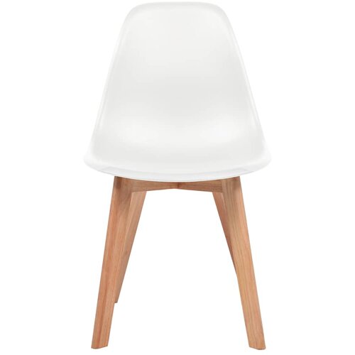 Maison Chic Jedilni stoli - Vzorci stoli 4 kosi bela plastika A4, (22032348) Slike