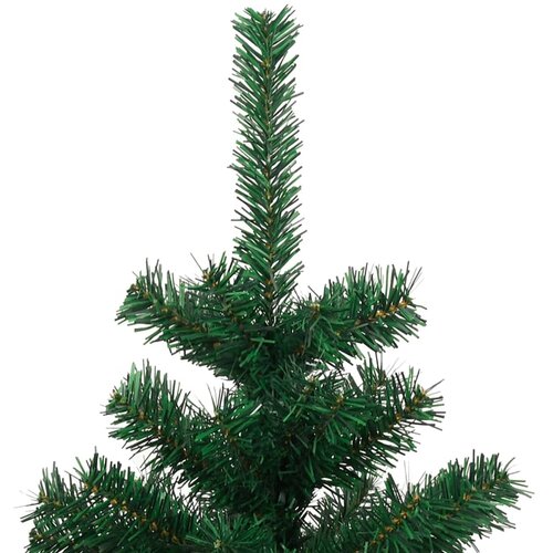  Spiralno osvijetljeno božićno drvce s posudom zeleno 120 cm PVC Slike