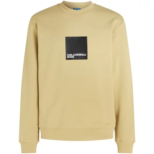 KARL LAGERFELD JEANS Sweater majica cappuccino / crna / bijela