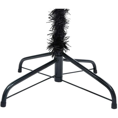 VidaXL umjetno božićno drvce sa stalkom crno 150 cm PVC Slike