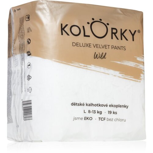 Kolorky Deluxe Velvet Pants Wild jednokratne pelene-gaćice veličina L 8-13 Kg 19 kom Cijene